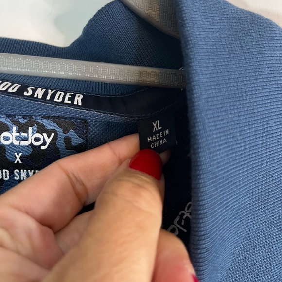 FootJoy x Todd Snyder Golf Polo Shirt Blue Camo Print XL casual - Picture 5 of 6